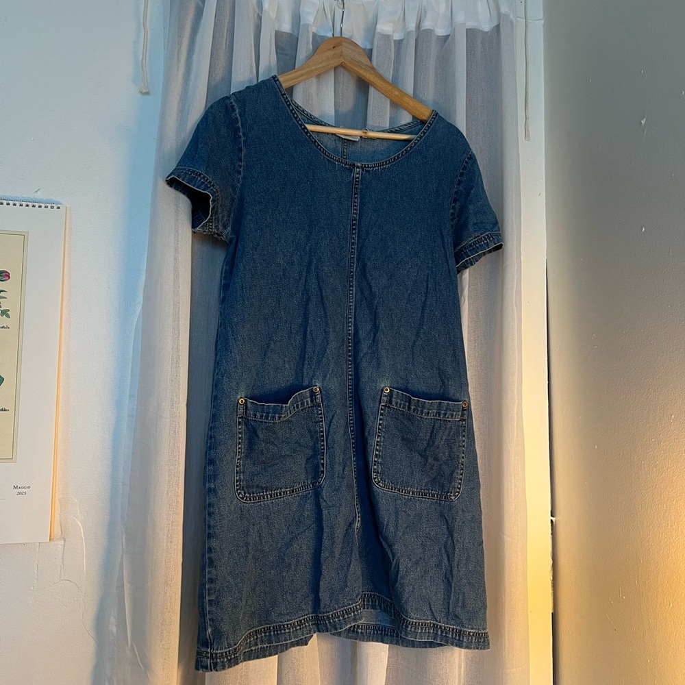 Vintage Midi Denim Dress